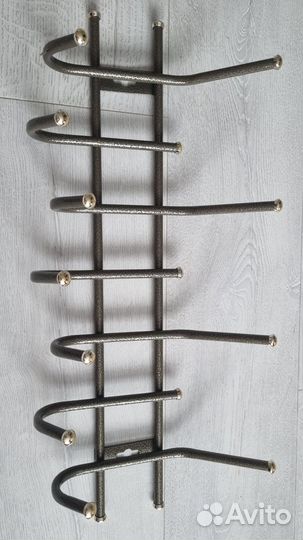 Полка настенная навесная с крючками