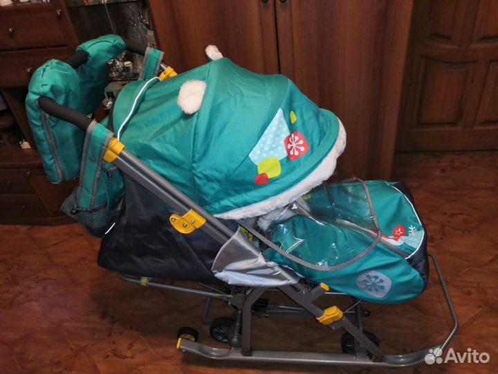Детские санки коляска