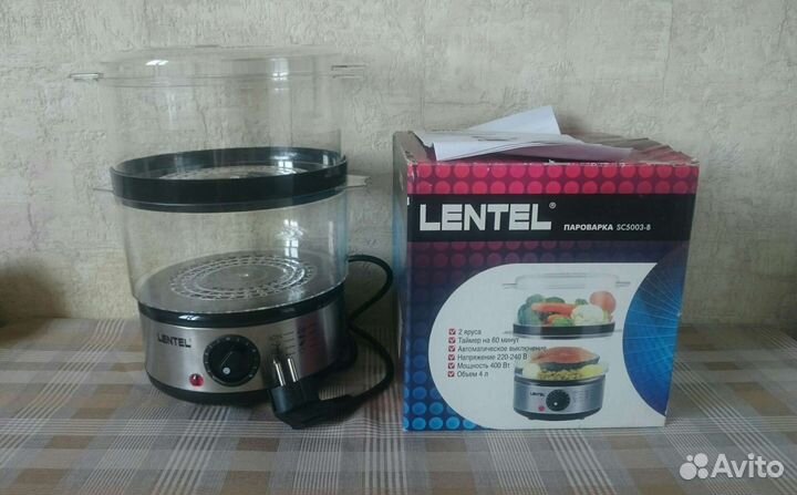 Пароварка Lentel SC 5003-B. Новая