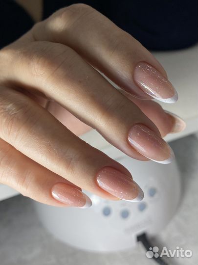 Наращивание ногтей, маникюр с покрытием