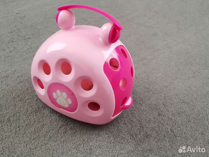 Мягкая игрушка и домик - переноска