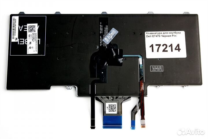 Клавиатура для ноутбука Dell E7470 Черная p/n: 0D