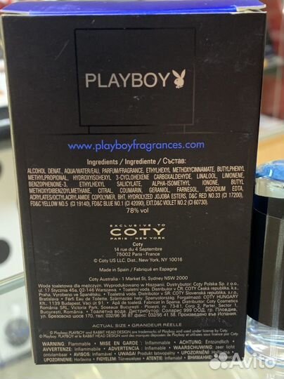 Playboy Malibu туалетная вода муж