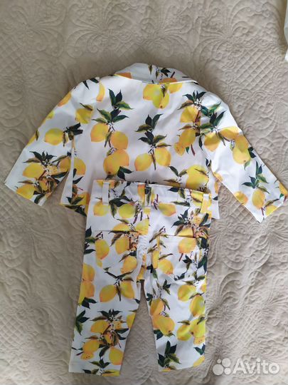 Костюм лимонный 12 m