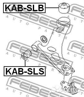 Сайлентблок задний переднего рычага