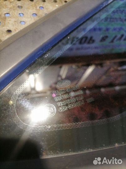 Стекло двери передней левой (форточка) Kia Ceed