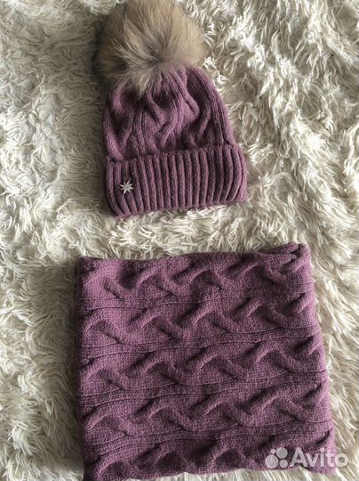 Шапка и снуд для девочки