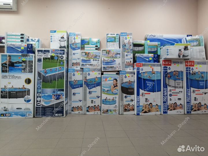 Бассейн каркасный. Склад. Разные размеры