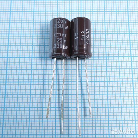 330uF 25v 25v330uF 8x15 KY - Электролитический кон