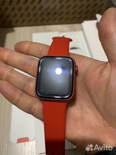 Часы apple watch 6 44 mm (product red)