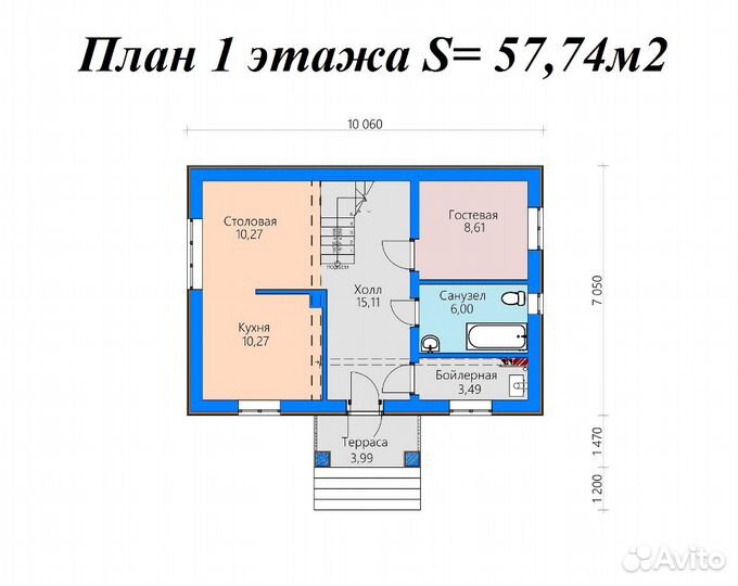 Проекты домов для ипотеки и строительства - 116 м2