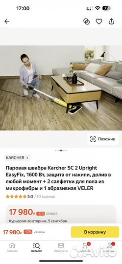 Паровая швабра karcher
