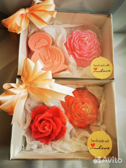 Свечи восковые цветные