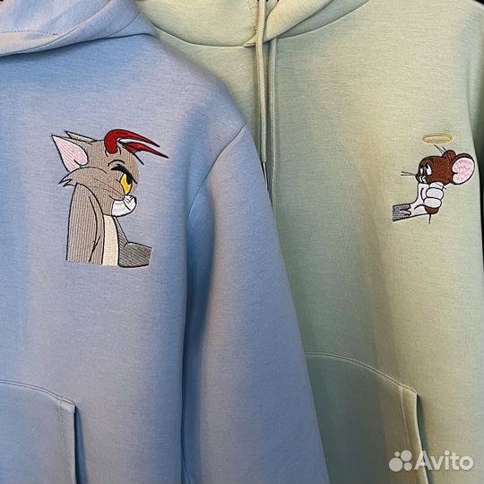 Парная вышивка Том и Джерри