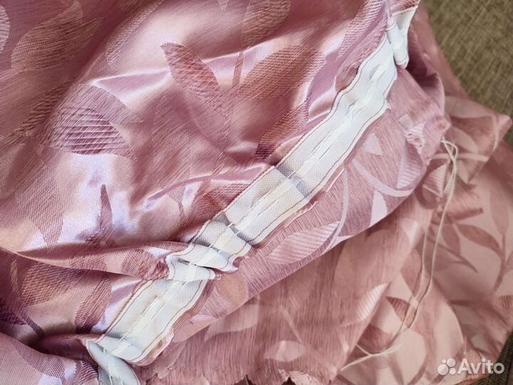 Шторы портьеры новые розовые 150*260 6шт