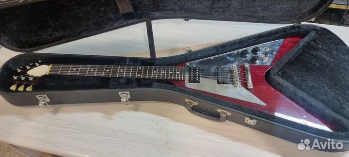 Orville Flying V FV Cherry Red + кейс