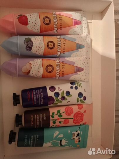 Крема, бомбочки и гиг. помады подарочные