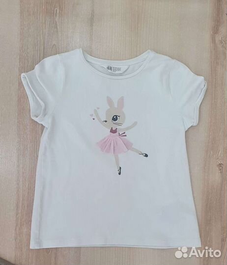 Футболка для девочки H&M, р. 110-116