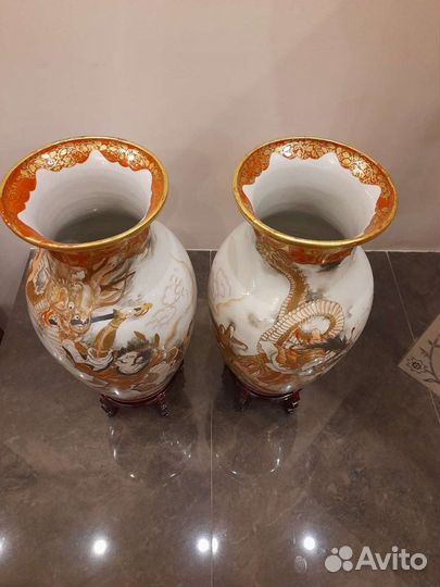 Вазы парные, Япония 1868-1912г