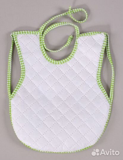 Слюнявчик для новорожденного с лямками для ручек