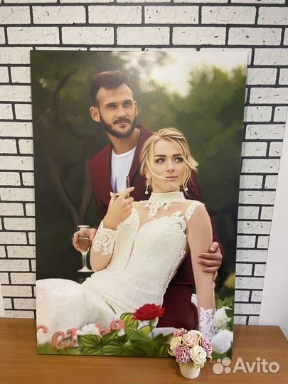 Портрет по фото на холсте Уфа