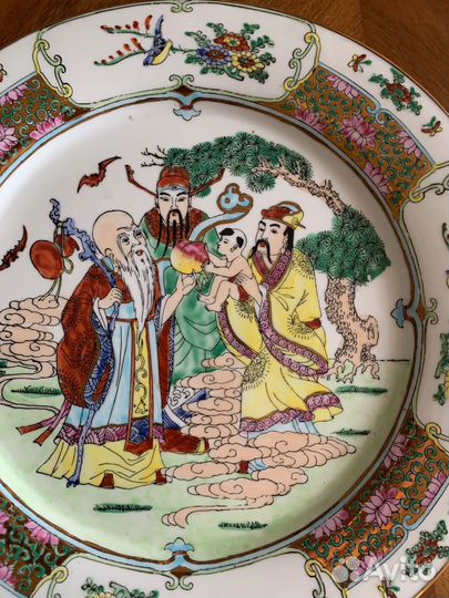 Тарелка декоративная, настенная, Китай