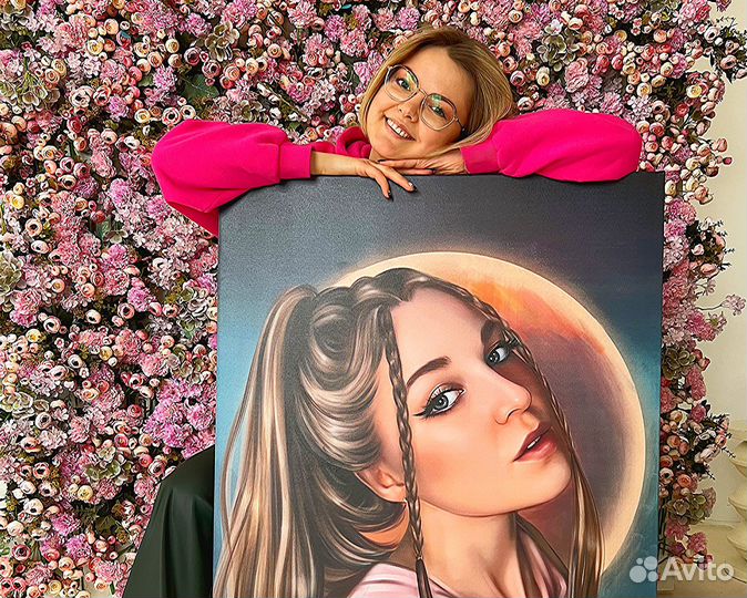 Портрет по фото на холсте Тула