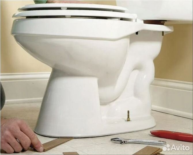 Установка унитаза