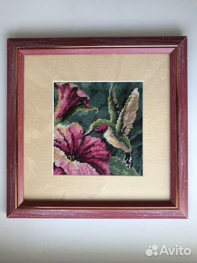 Картина гобелен в раме под стеклом 