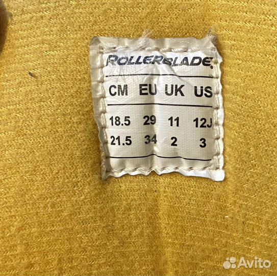 Ролики Rollerblade растущие р. 29-34