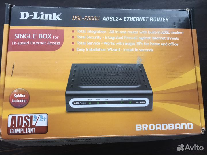 Модем D-Link DSL-2500 U