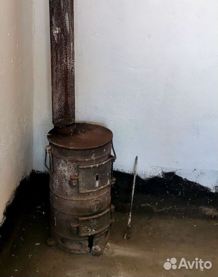 Печь буржуйка чугунная