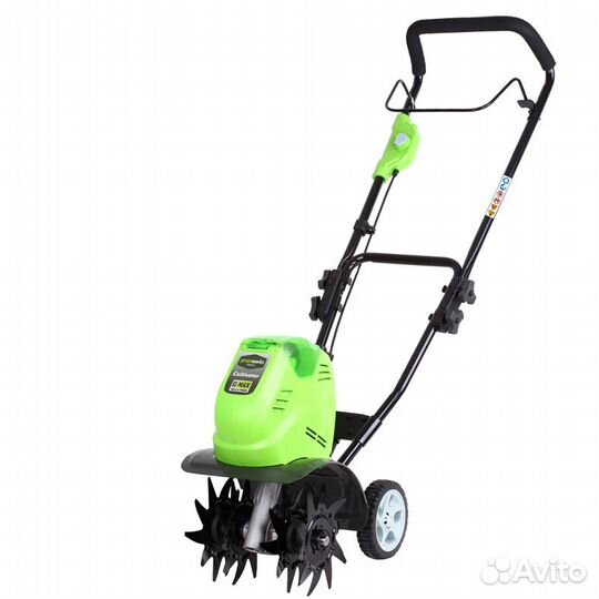 Аккумуляторный культиватор Greenworks G40TLK4 c