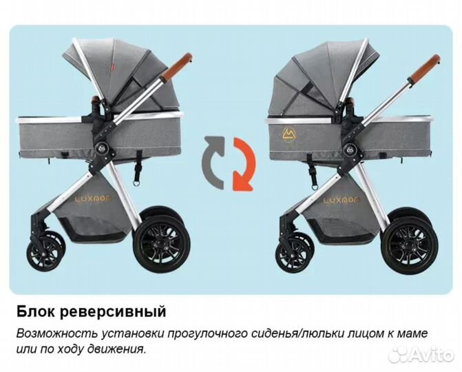 Детская коляска luxmom 3 в 1