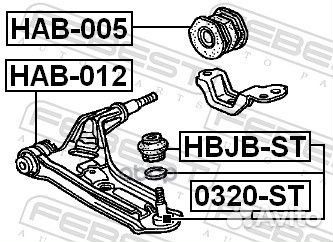 Опора шаровая переднего нижнего рычага Honda Step