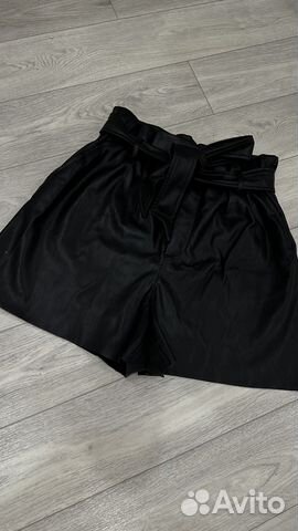 Шорты Zara из экокожи
