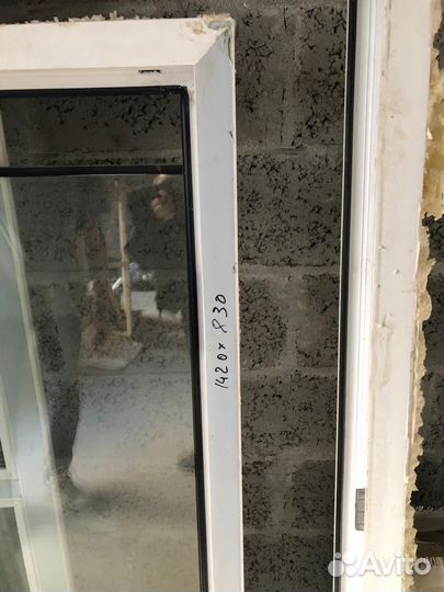 Балконный блок с дверью бу