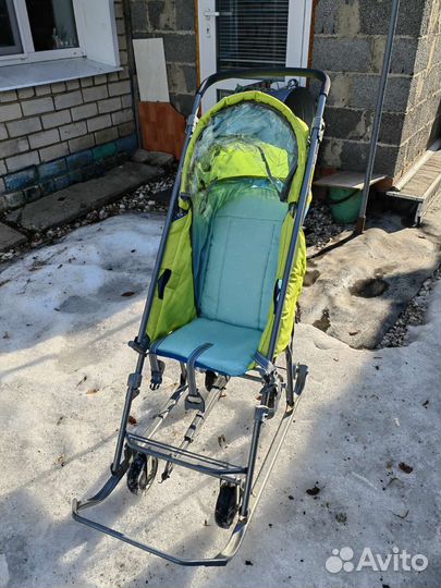 Детские санки с колесами