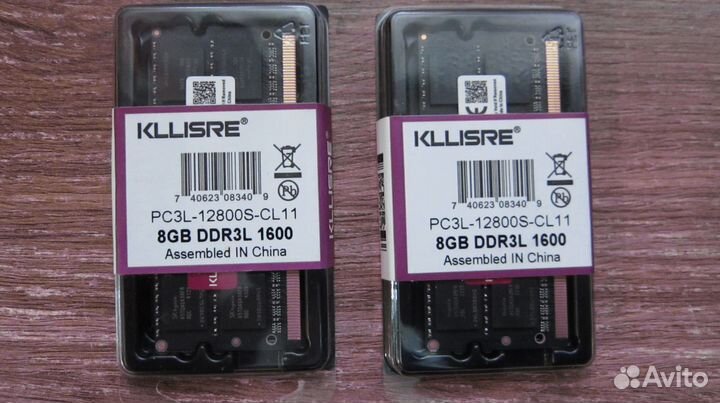 Оперативная память so-dimm ddr3 8 Gbt новая