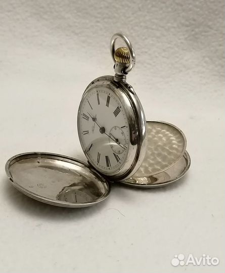 Часы карманные мужские, Павел Буре.Серебро 84 проб