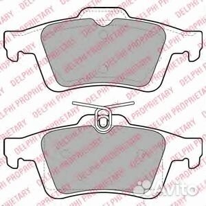 Колодки тормозные дисковые зад LP1958