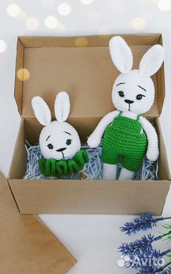 Подарочный набор для новорожденного/игрушка зайчик