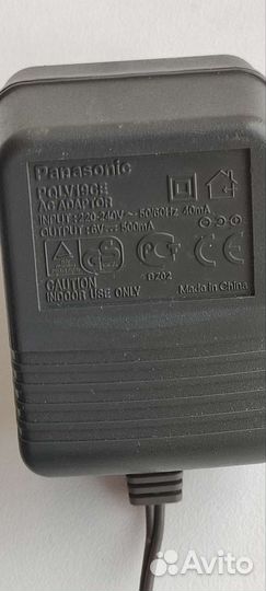 Адаптер Panasonic 6V, 500 mA от радиотелефона