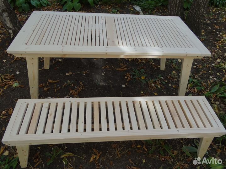 Стол и лавки садовая мебель новая