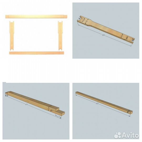 Рамки на 300 пчеловодные Дадан