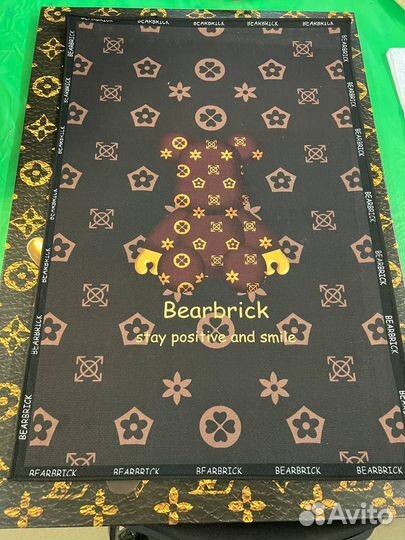 Коврик придверный Bearbrick Kaws безворсовый