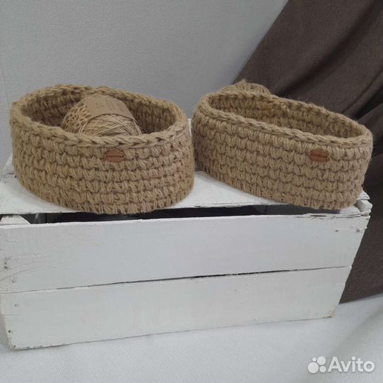 Набор интерьерных эко корзин