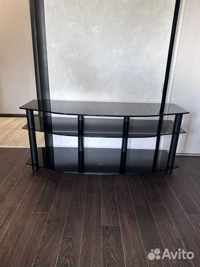 Стеклянная тумба под тв телевизор