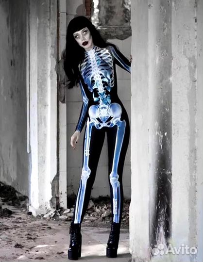Костюм Скелета на Хэллоуин женский