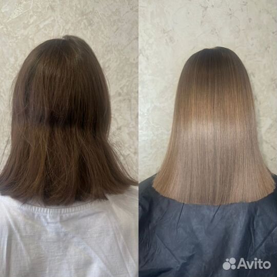 Кератиновое выпрямление волос,ботокс,нанопластика